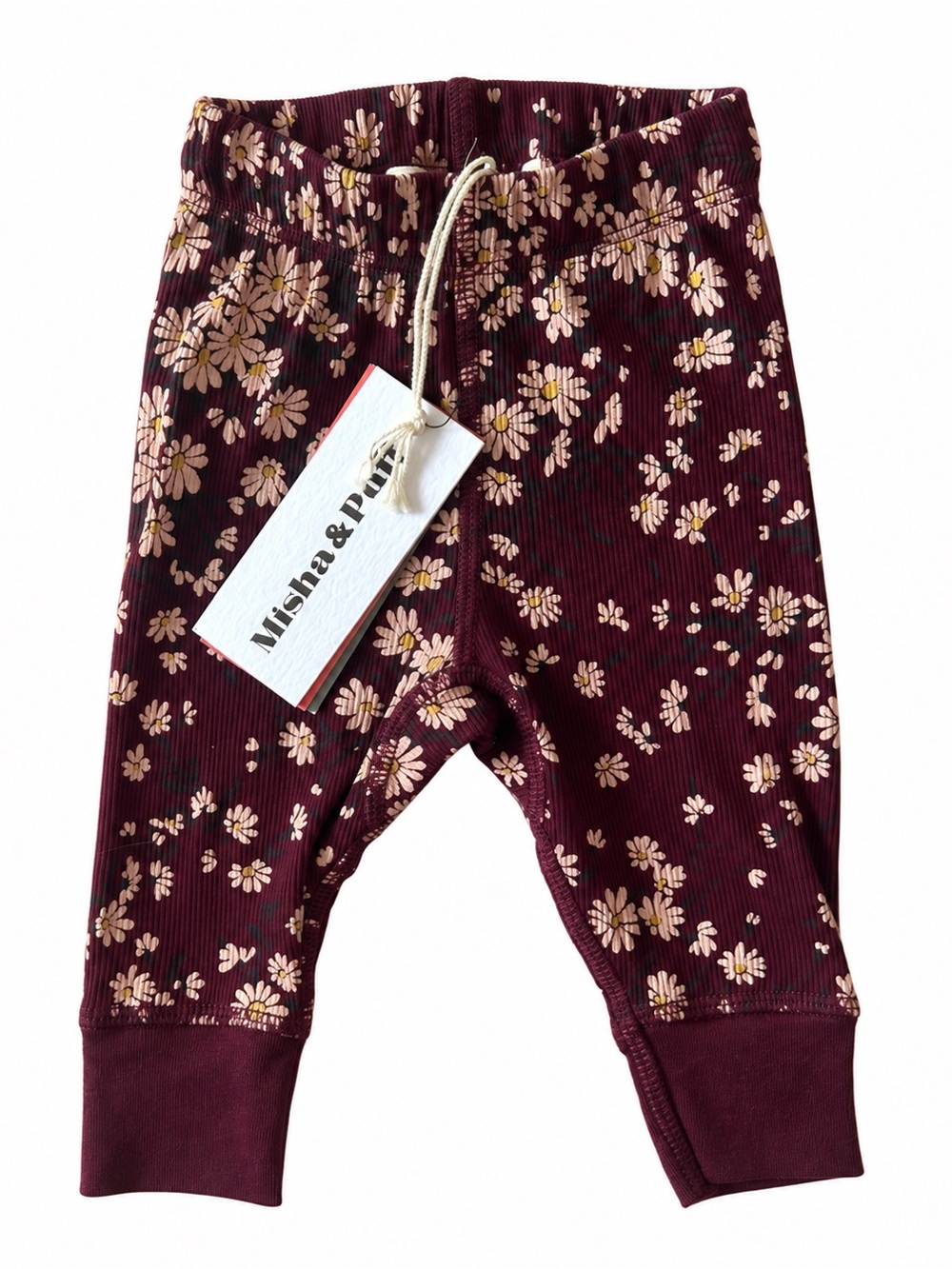 Misha & Puff Baby Floral Pima Cotton Leggings Pants NB NWT